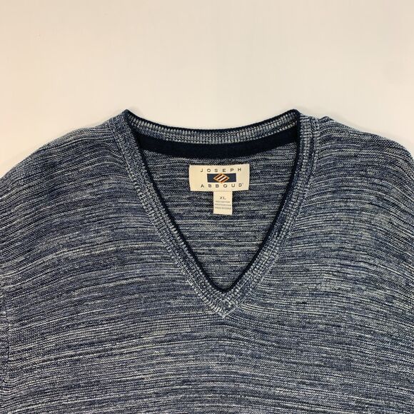 Joseph Abboud Sweater Mens XL Extra Large Spacedye V Neck Pullover Long Sleeve - Picture 4 of 11